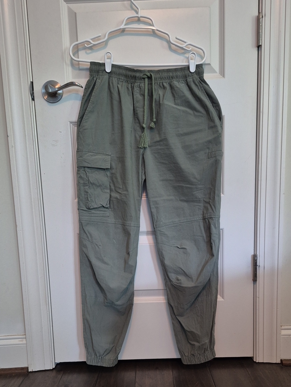Sweaty Betty Olive Sage Drawstring Cargo Joggers